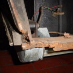 Schadhaftes Holz im Heckbereich Schadhaftes Holz im Heckbereich