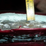 Mit Spachtelmasse verdeckter Unfallschaden Mit Spachtelmasse verdeckter Unfallschaden