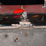 Deformiertes Windleitblech Deformiertes Windleitblech