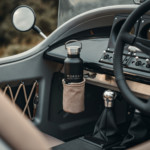 The first ever Morgan cup holder, which attaches to accessory rails